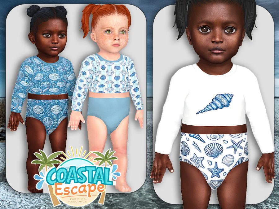 Infants Coastal Blue Beachwear
