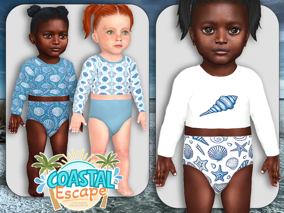 Infants Coastal Blue Beachwear