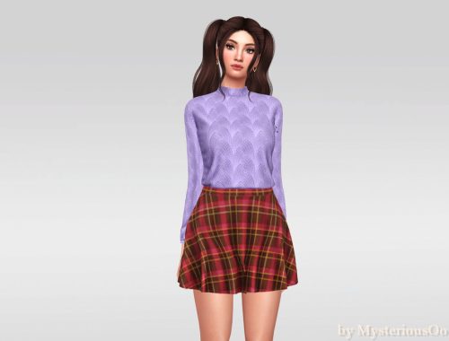 Plaid Skater Mini Skirt