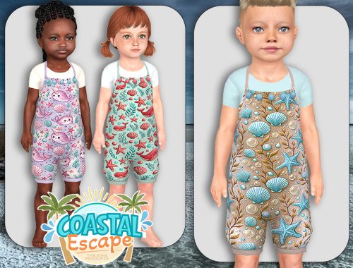 Toddler Sea Animals Playsuit