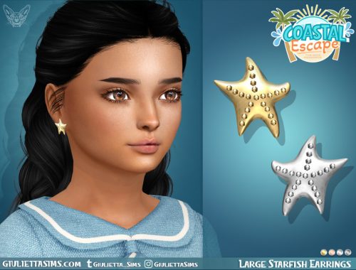 Coastal Escape - Large Starfish Earrings For Kids And Adults