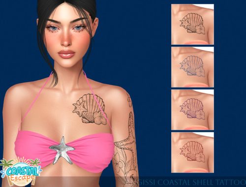 Coastal Shell Tattoo