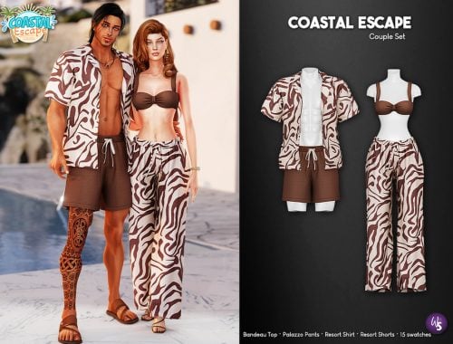 Coastal Escape - Matching Couple Set