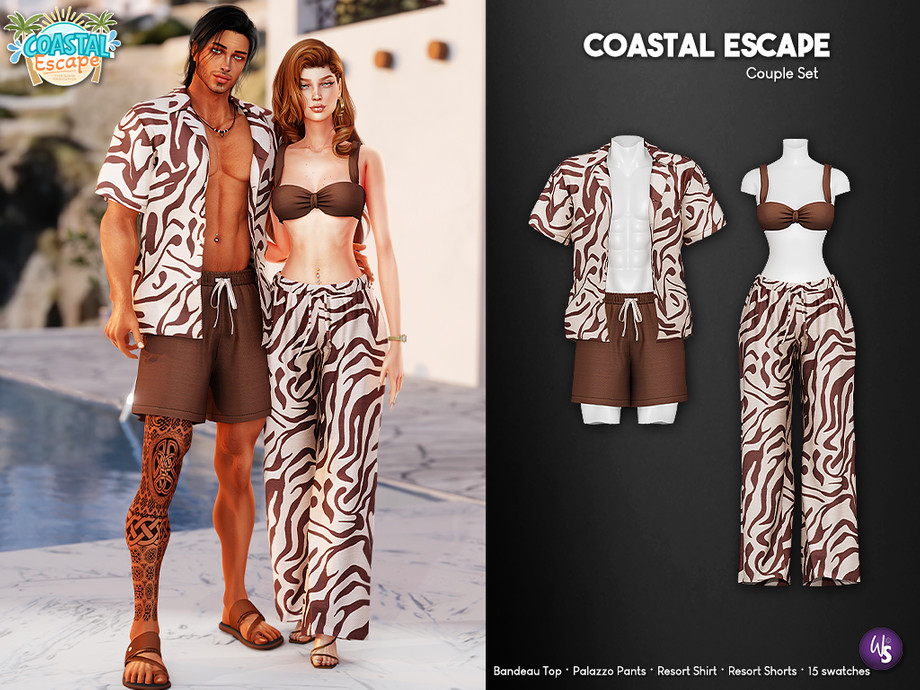 Coastal Escape - Matching Couple Set
