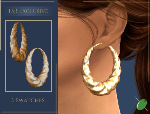 Chunky Twisted Hoops