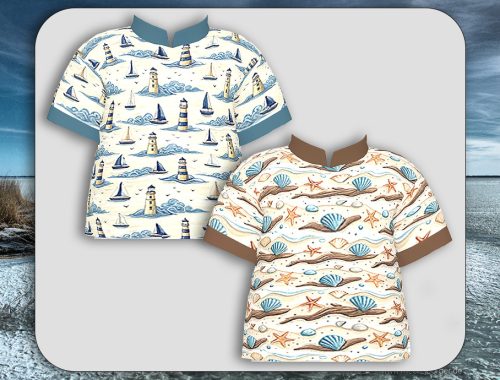 Infants Coastal Serenity Blouse And Shorts