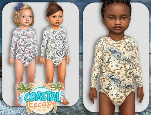 Toddler Coastal Summer Bodysuit