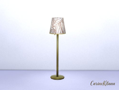 Enel Floor Lamp In Gold