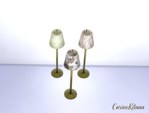 Enel Floor Lamp In Gold