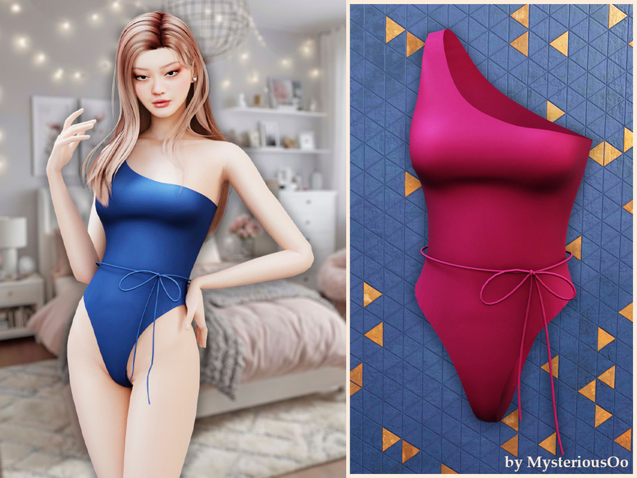 One Shoulder One-piece Swimsuit
