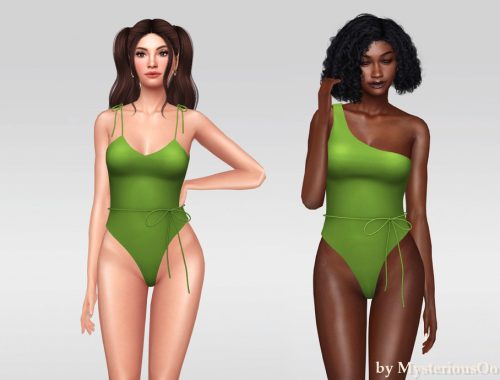 One Shoulder One-piece Swimsuit