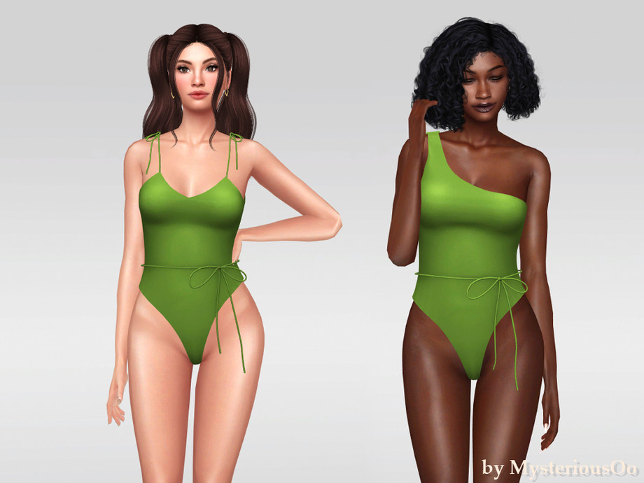 One Shoulder One-piece Swimsuit - Image 2