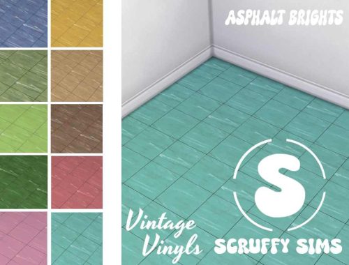 Vintage Vinyl Flooring - Asphalt Brights