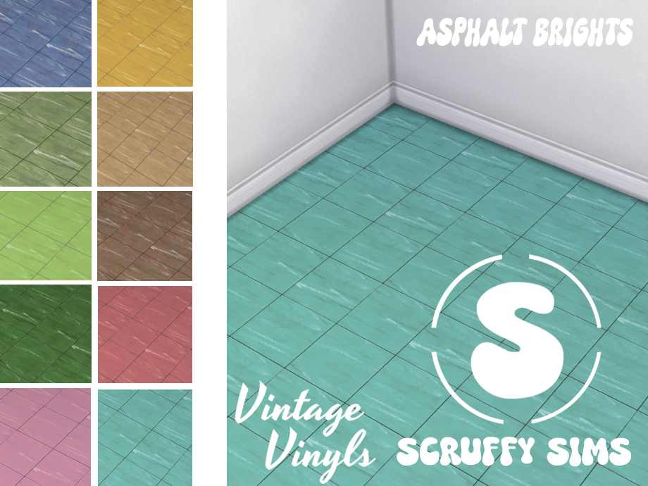 Vintage Vinyl Flooring - Asphalt Brights