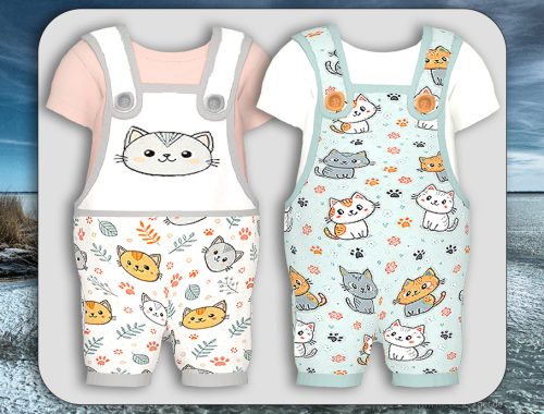 Infants Cute Cats Overall