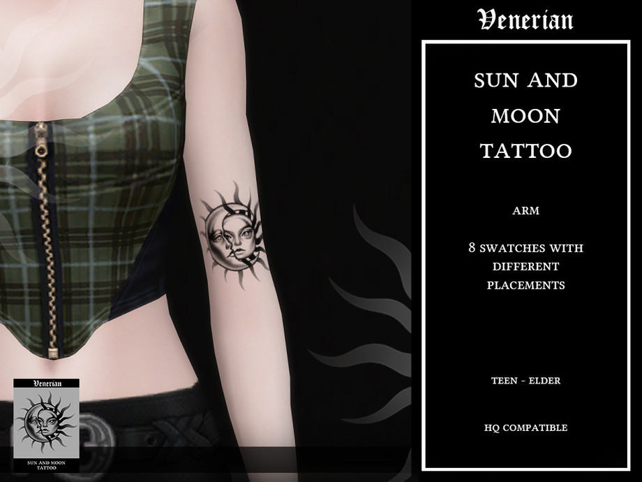 Sun And Moon Tattoo - Arm And Leg - - Image 2