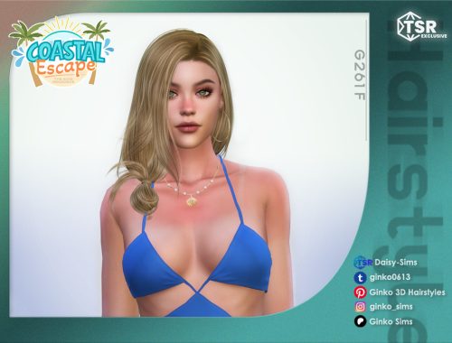 Loose Low Bun Hair - Coastal Escape