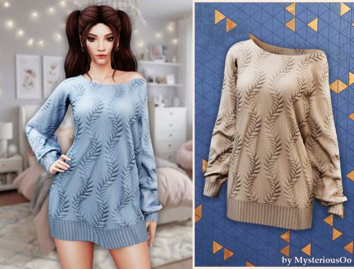 Cable Knit Sweater Dress