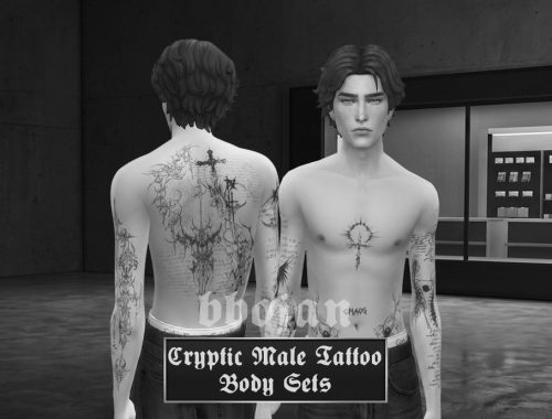 Cryptic Male Body Tattoo Sets - Bbojan