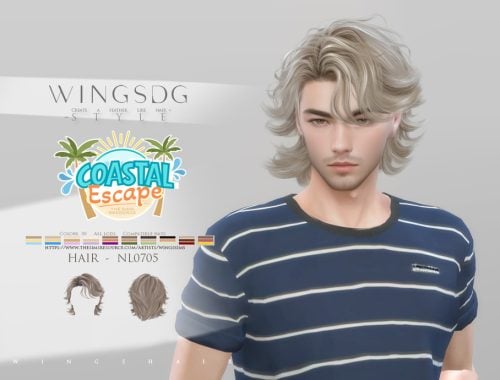 Wings Hair-short Curly Hair