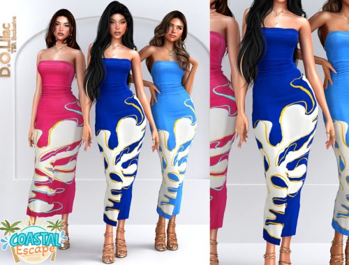 Coastal Wave Dress
