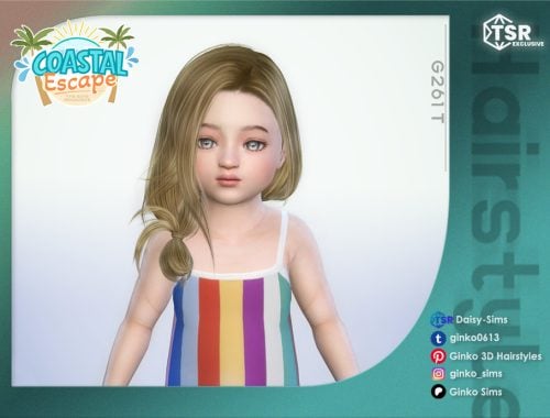 Loose Low Bun Hair For Toddlers - Coastal Escape