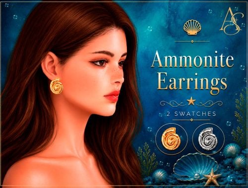 Ammonite Earrings
