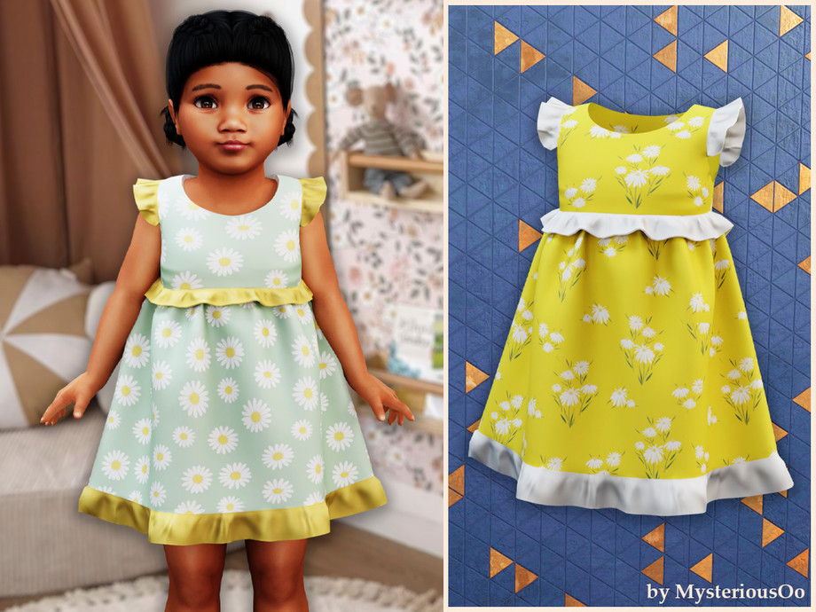 Toddler - Ruffle Trim Floral Dress