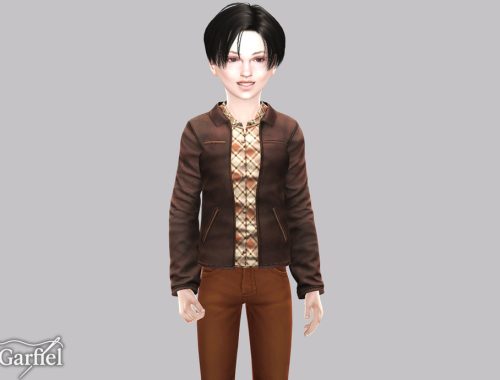 Child - Smart Casual Jacket With Patterned Shirt Layering