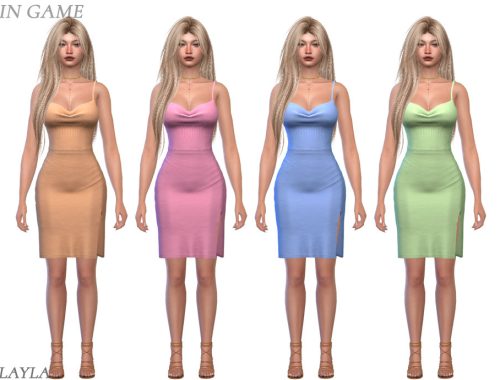 Layla - Cowl-neck Top And Midi Skirt