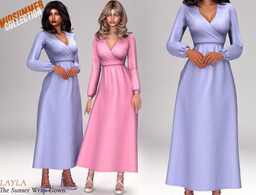 Layla - Maxi-length Wrap Dress