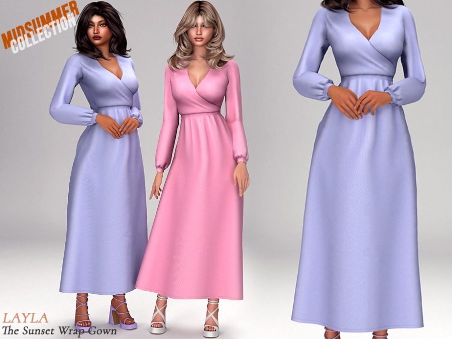 Layla - Maxi-length Wrap Dress