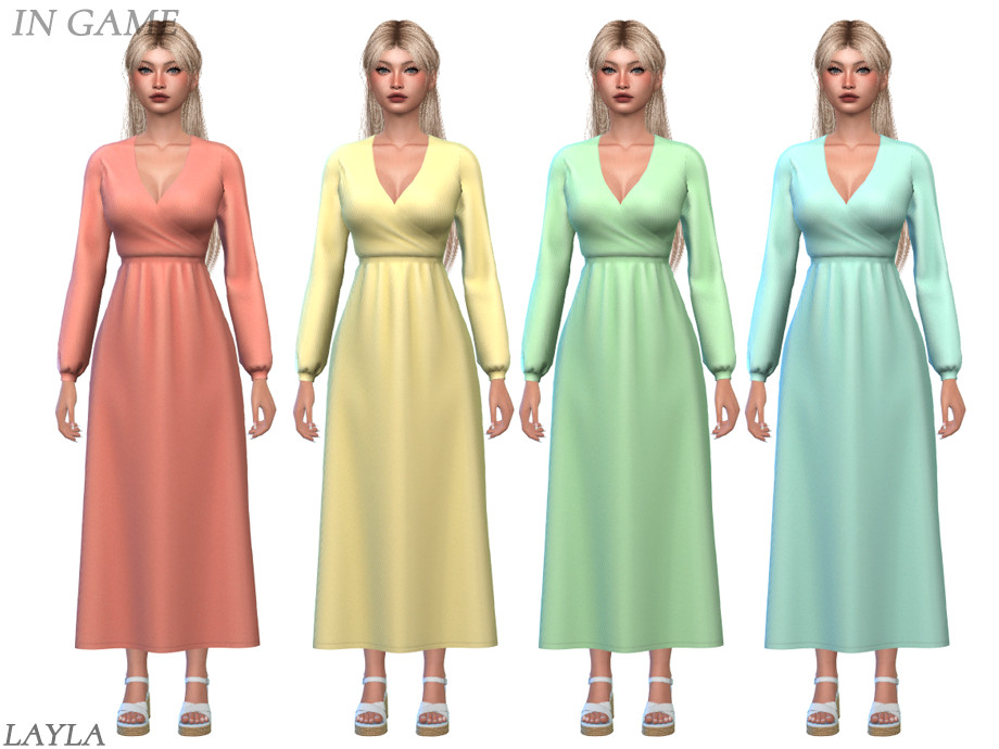 Layla - Maxi-length Wrap Dress - Image 2