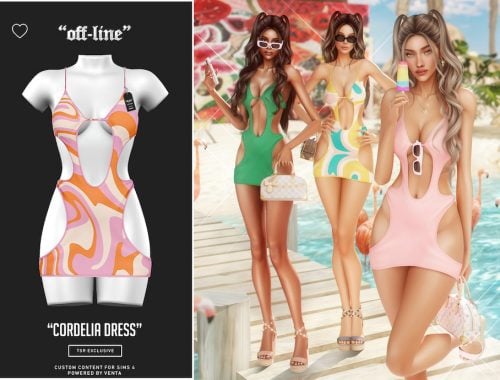 Off-line - Cordelia Dress - Patreon Exclusive