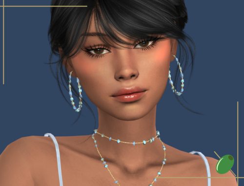 Sea Stone Hoops