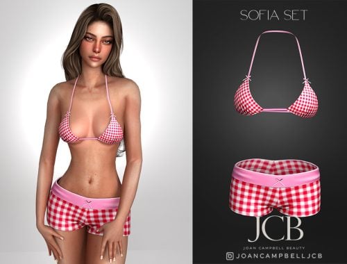 Sofia Bikini Top And Shorts Set