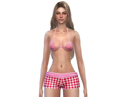 Sofia Bikini Top And Shorts Set