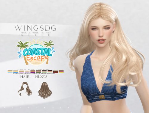 Wings Hair-slightly Wavy Long Hair