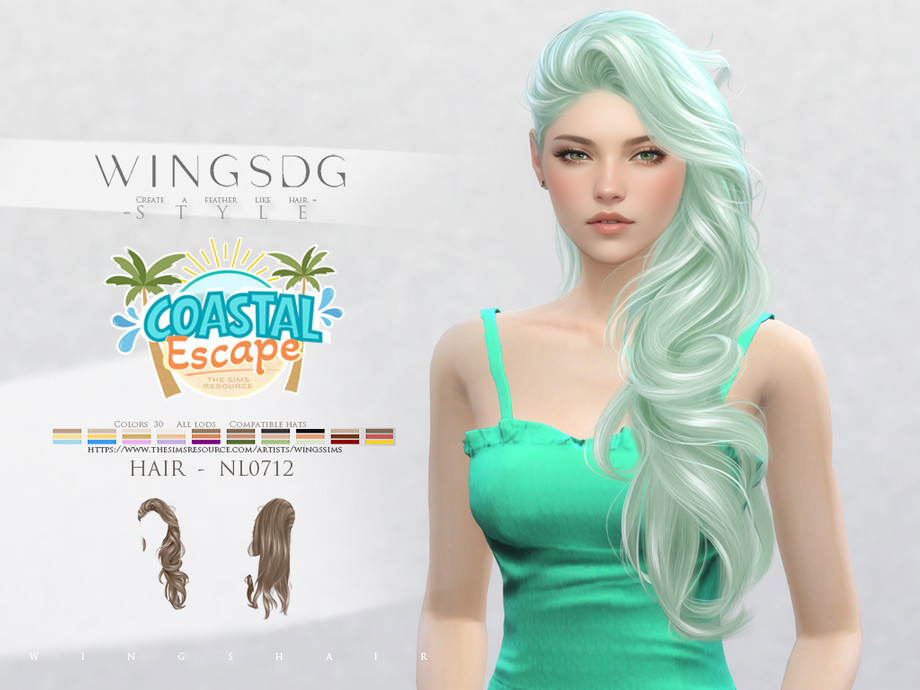Wings Hair-long Wavy Hair