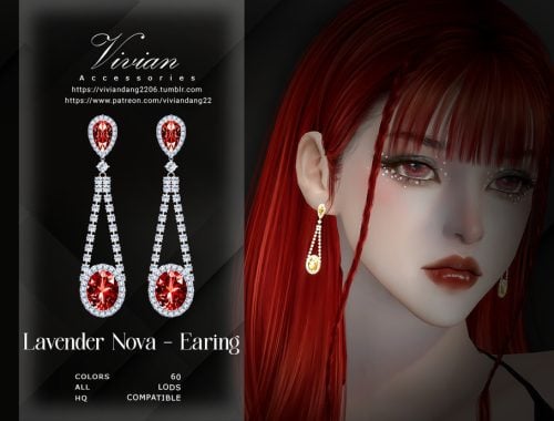 Lavender Nova - Earing