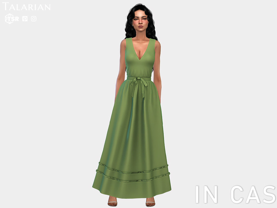 Georgina Striped Belted Maxi Dress - Image 2