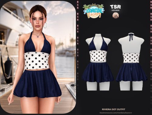 Set-riviera Dot Outfit