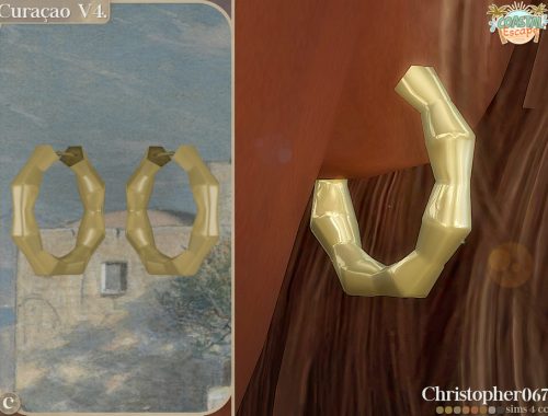 Curacao Earrings Set - Beaded Ring And Starfish Charm Hoop Earrings