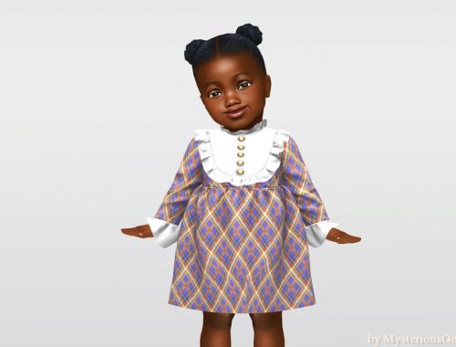 Infant - Ruffle Bib Plaid Dress