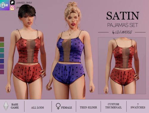 Satin Pajamas Set