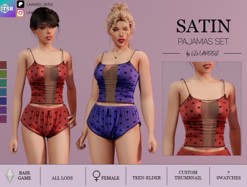 Satin Pajamas Set