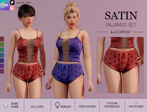 Satin Pajamas Set