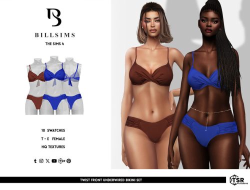Twist Front Underwired Bikini Set