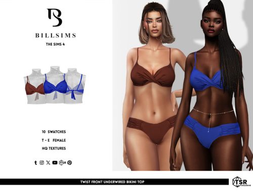 Twist Front Underwired Bikini Set