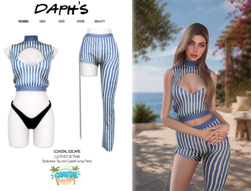 Coastal Escape - Seabreeze Top And Coastal Wrap Pants